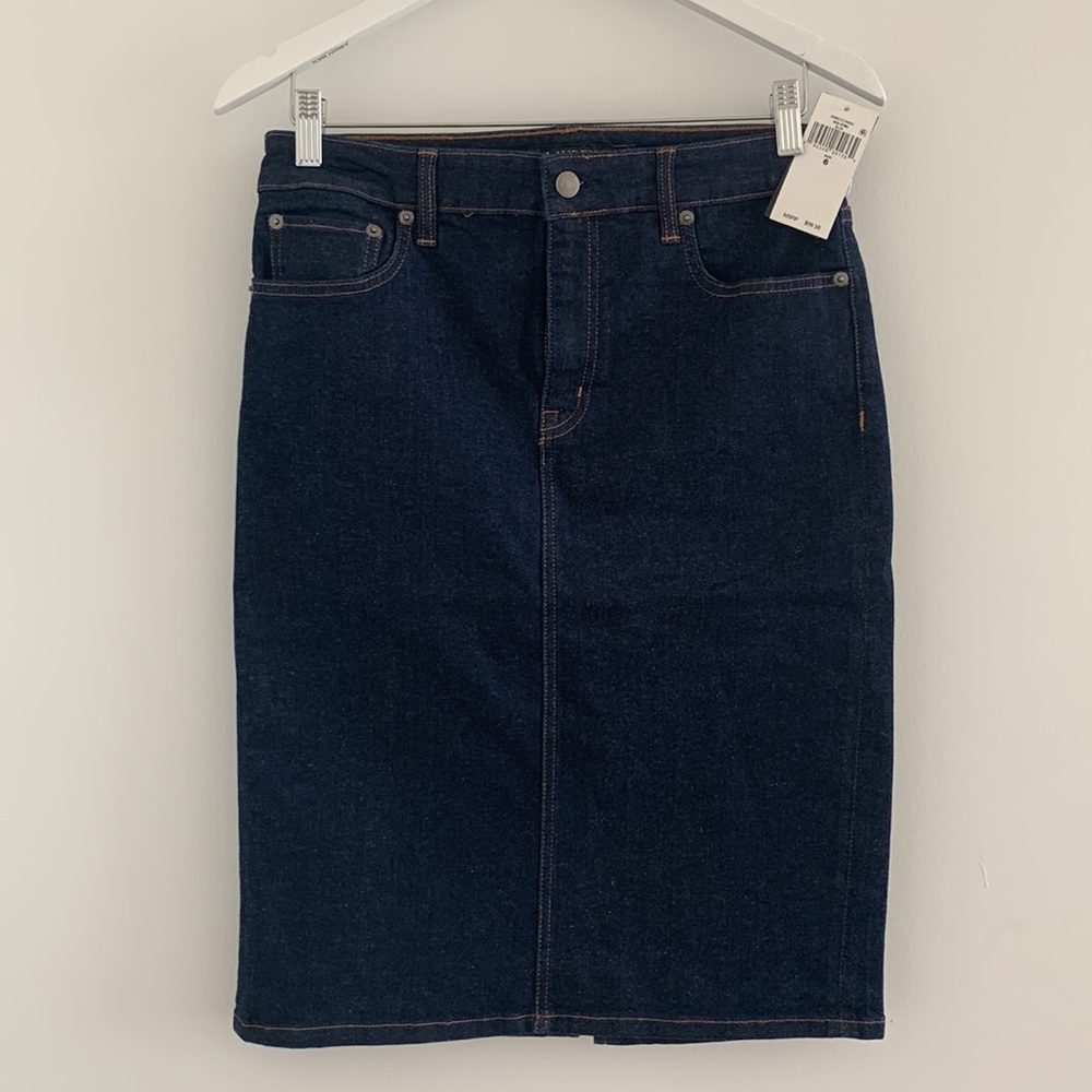 NWT - Ralph Lauren denim skirt - dark denim - Picture 1 of 4